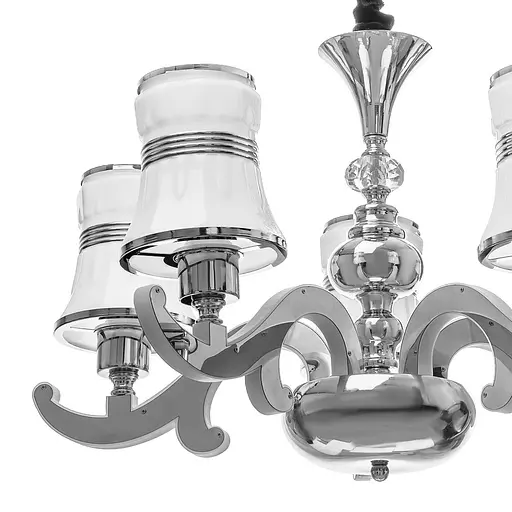 Люстра підвісна Brille прованс з абажуром E27 60W CH (BKL-645S/5) - фото 3