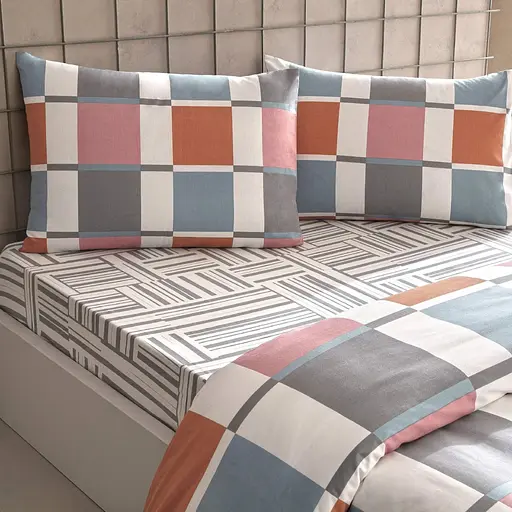 Постільна білизна Loxa Turuncu Ранфорс / простирадло на резинці Tac pbe0051210 - фото 3