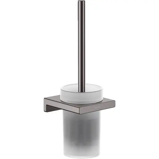 Ершик для унитаза подвесной Hansgrohe AddStoris Brushed Black 41752340, Шлифованный черный хром - фото 1