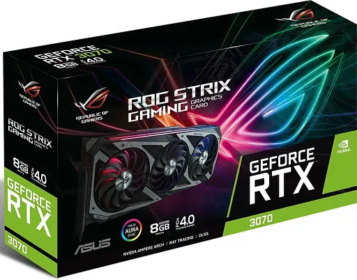 Відеокарта ASUS RTX 3070 8GB Strix Gaming (ROG-STRIX-RTX3070-8G-GAMING) (GDDR6, 256 bit, PCI-E v4.0 x16) Б/в - фото 9