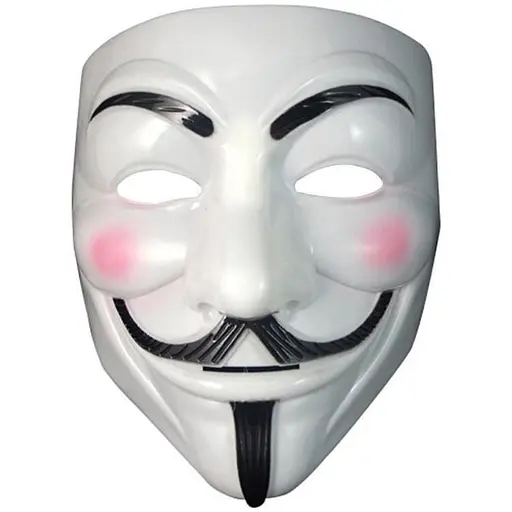 Маска Анонімуса Гай Фокс V - значить вендетта G-Toys біла - фото 1