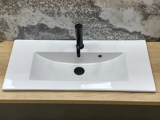 Умивальник VBI Teora 80 white врізний VBI-018052, Білий - фото 3