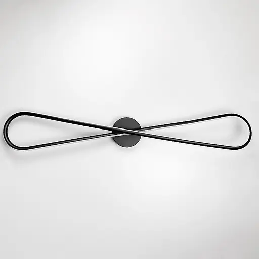 Настінний чорний бра Infinity Line F довжина 80 см Арт. WM36 BK - фото 5