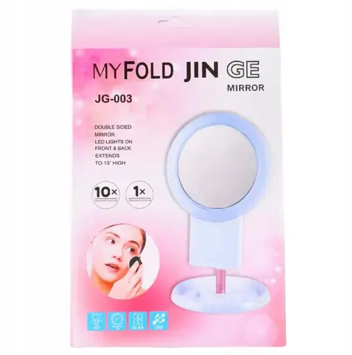 Дзеркало косметичне настільне із підставкою для телефона  LED підсвіткою Bailong BL-JG-003 - фото 10