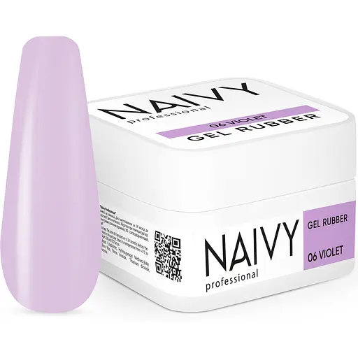 База для нігтів Naivy Professional №06 Violet каучукова кольорова 30 мл