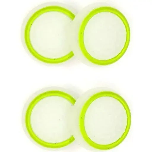 Накладки на стики Thumb Grips 4-pack для PS4-PS5-Xbox White-Green [122996] - фото 3