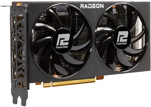 Видеокарта PowerColor AMD Radeon RX 6600 XT 8Gb Fighter (AXRX 6600XT 8GBD6-3DH) (GDDR6, 128 bit, PCI-E v4.0 x16) Б/у - фото 2