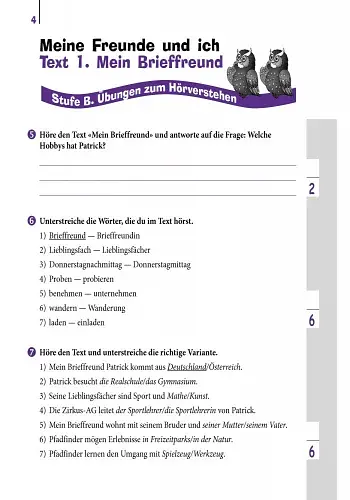 Einfaches Horverstehen. Німецька мова. 8 клас. Зошит з аудіювання - фото 3