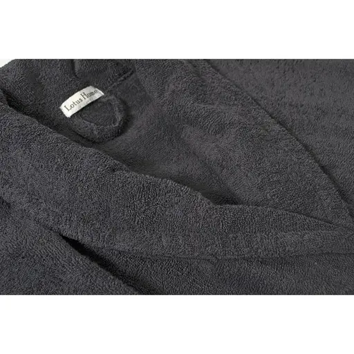 Халат махровый Lotus Home Basic New Line 2XL антрацит (svt-2000022348096) - фото 3