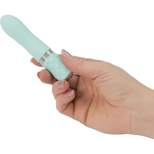 Розкішний вібратор Pillow Talk - Flirty Teal з кристалом Сваровські - фото 3