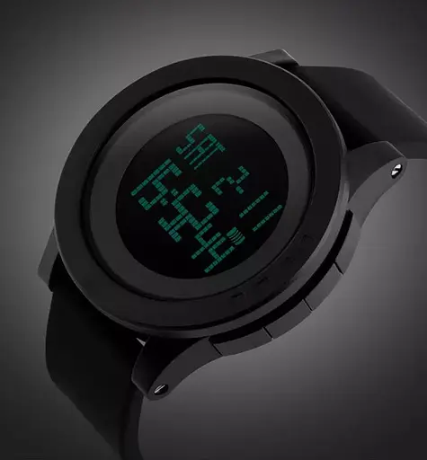 Наручний годинник Skmei 1193 з підсвічуванням Чорний - фото 10