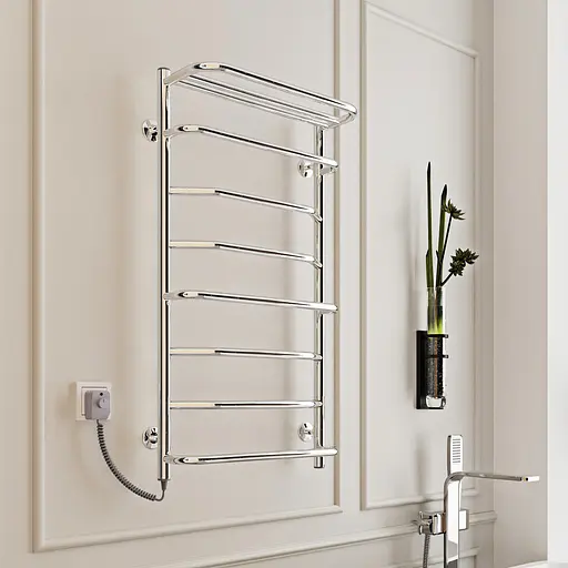 Электрический полотенцесушитель Kosser Лотос 700x500/6 ЕL рег. ДЛ01EL, Хром, Левое - фото 4