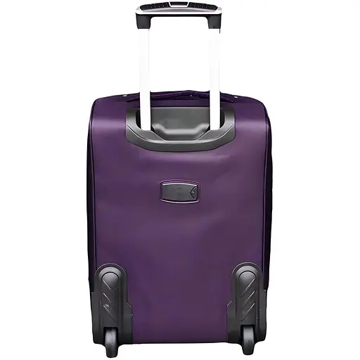Набір тканинних валіз 3в1 з кодовим замком і телескопічною ручкою фіолетовий (M90-3) - фото 3