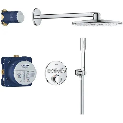 Душевая система скрытого монтажа Grohe QuickFix Precision Smartcontrol с Vitalio SmartActive 310 34874000, Хром - фото 1