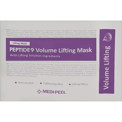 Лифтинг-маска для лица Medi-Peel Peptide 9 Volume Lifting Mask с пептидами 25 мл