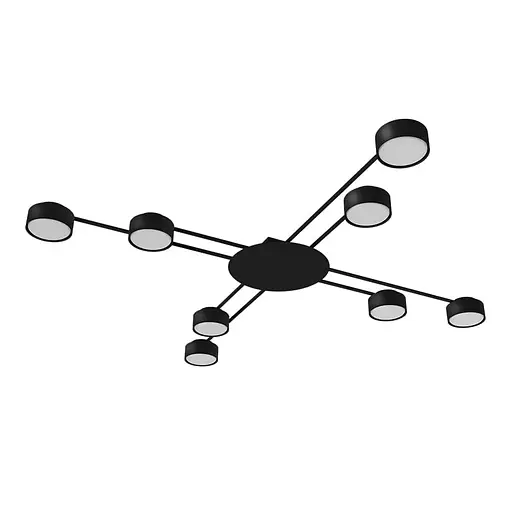 Люстра Ledcoin ML472-8 под лампу черный - фото 1