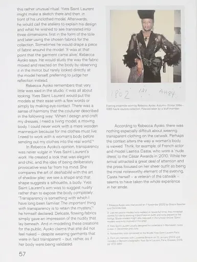 Sheer. Yves Saint Laurent: The Diaphanous Creations of Yves Saint - фото 8