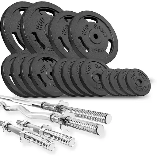 Набір Hop-Sport Strong 106кг з лавкою HS-1075 - фото 7