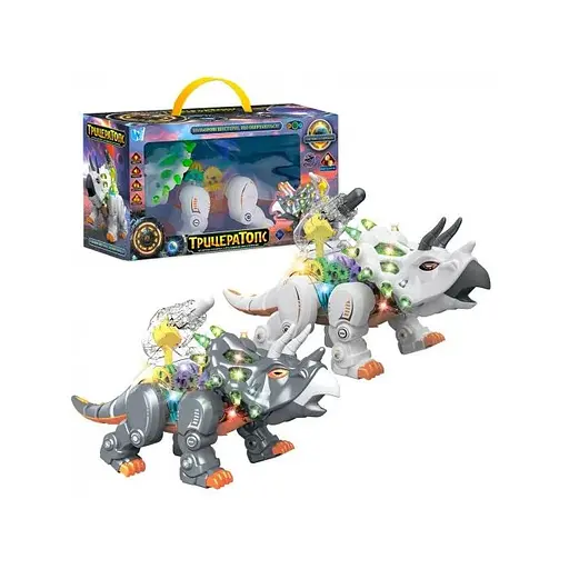 Музыкальная игрушка динозавр WToys Трицератопс
