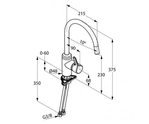 Смеситель для кухни Kludi Bingo Star 428039678 - фото 3