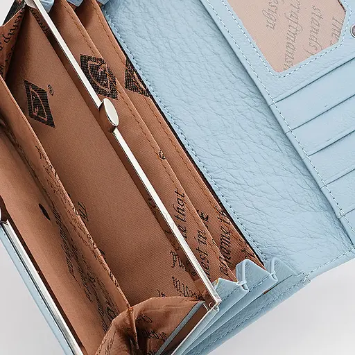 Гаманець жіночий шкіряний Horse Imperial A0001 блакитний - фото 6