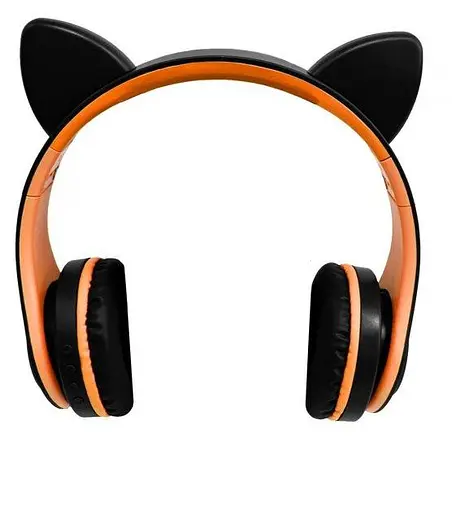 Бездротові дитячі навушники CAT EAR YW-018 з котячими вушками з підсвічуванням MP3 - фото 1