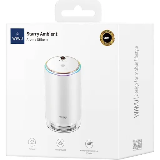 Зволожувач повітря Wiwu Starry Ambient Wi-AR003 White [136078] - фото 4