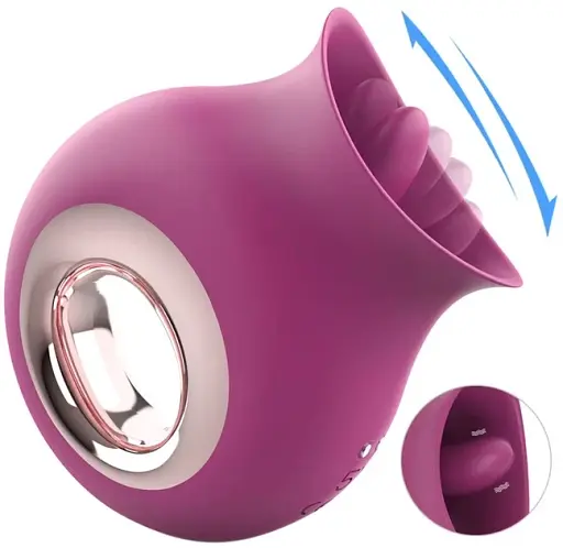 Вибратор-язычок I’MCUM Lick Me 9 режимов Бургунди (IM-KST214-1)