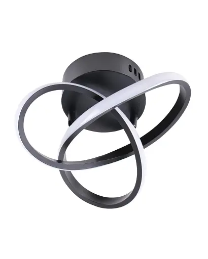 Люстра Goldlux 329677 Oskar LED 1x15W 4000K 1850Lm IP20 чорна - фото 1