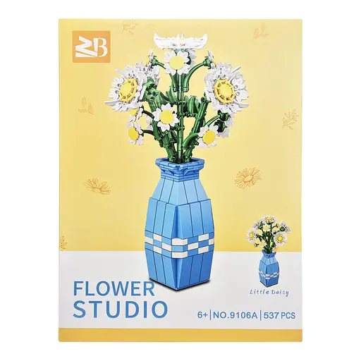 Дитячий конструктор "Квіти Ромашка" Flower Studio 9106A 537 деталей