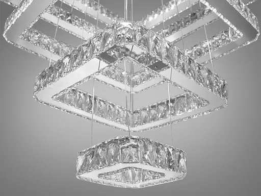 Королева світла і краси, кришталева світлодіодна люстра-підвіс "Люксов - фото 4