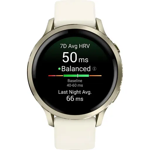 Смарт-часы Garmin Venu 4, 41 мм Lunar Gold with Bone Silicone Band 010-03013-00 (146404) - фото 3