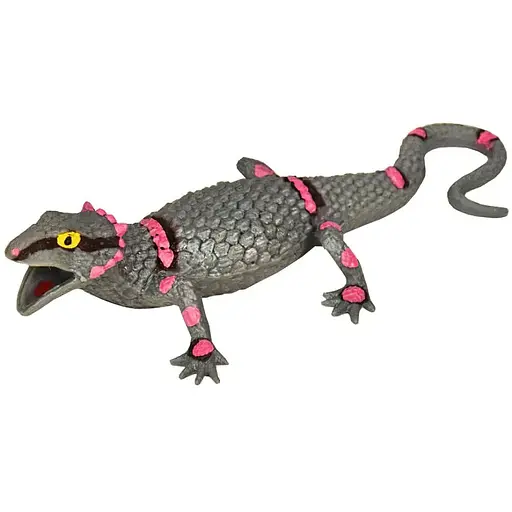 Игрушка Bambi Ящерица тянучка 20 см серая B6328-115T