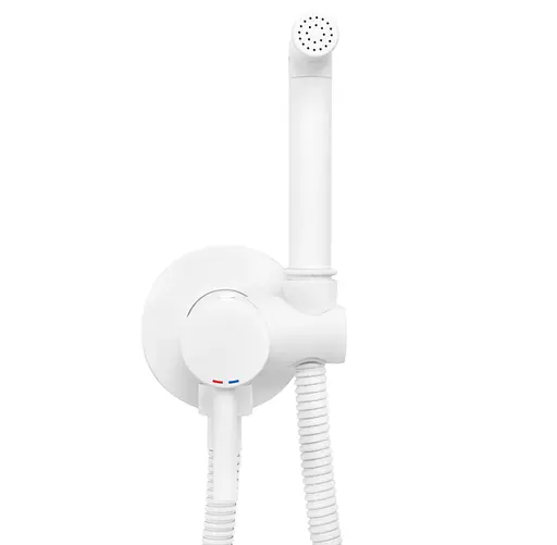 Набір гігієнічного душу прихованого монтажу Rea Loop white matt REA-B0255, Білий матовий - фото 1