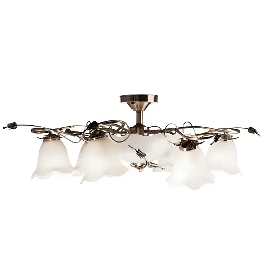 Люстра потолочная Brille флористика E27 60W BZ (BKL-066S/9)