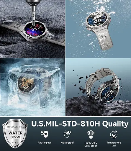 Часы Oukitel BT12 Grey - фото 9