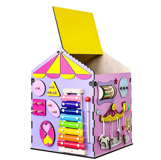 Развивающая игрушка Бизикуб "Цирк" Temple Group ST413535002, 41 х 35 см - фото 3