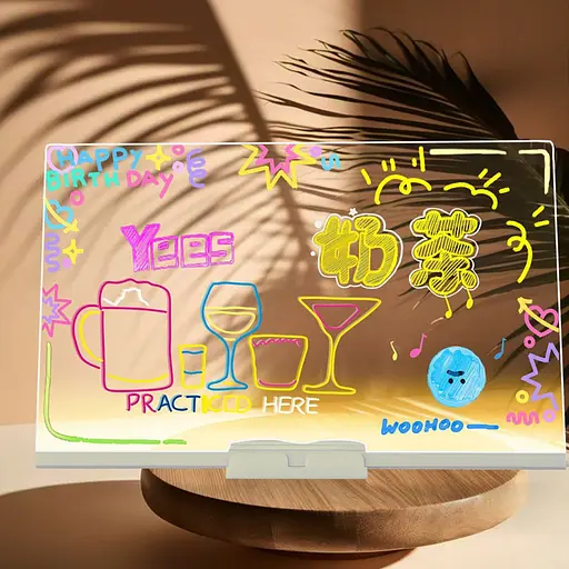 Светодиодная доска для заметок и рисования Bambi DIY3020, размер 30х20 см - фото 2