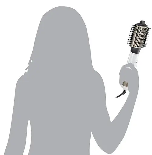 Фен-щетка Remington HydraLuxe, 1200 Вт, 3 режима, ионизация, холодный обдув, керамика, белый - фото 7