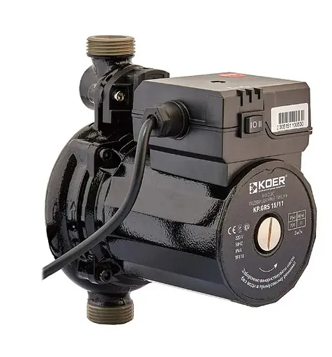Насос для повышения давления Koer KP.GRS 15/11 (с кабелем и гайками) (KP3136) - фото 1