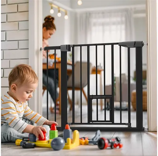 Барьер межкомнатный-лестничный Tulano Guardian 2.0 Black 75-96 см - фото 2