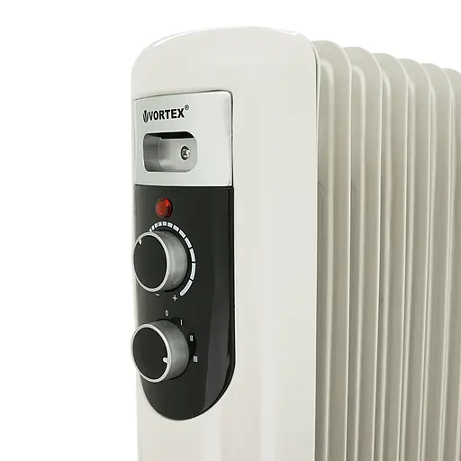 Радиатор масляный Vortex VO4220 9 ребер, 3 уровня мощности, 2000 Вт - фото 3