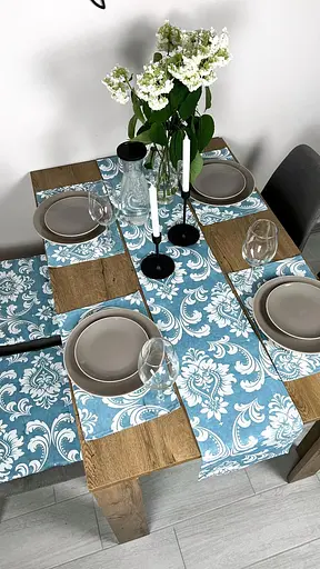 Комплект Дорожка водоотталкивающая Вензель петроль 400х40 см 4 шт. - фото 7