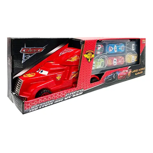 Ігровий набір машинок "Тачки" 558-4 / 3788-2 вантажівка з гаражем та 6 машинок - фото 2