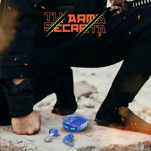 Бездротові ігрові навушники X8 з шумоподавленням синій - фото 5