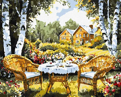 Набір для розпису по номерах Дача мрії, Ideyka, 40x50 см, КНО6378