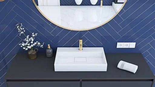 Умивальник Rea Goya 50 см накладний білий REA-U8900, Білий - фото 4