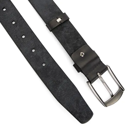 Ремень мужской кожаный Handycover НС-3428 XXL черный (145 см) - фото 3