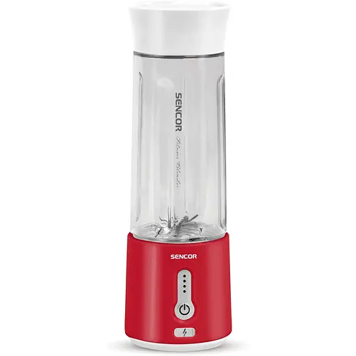 Sencor Блендер портативный для полосы 150Вт, чаша-500мл, USB-C, бело-красный