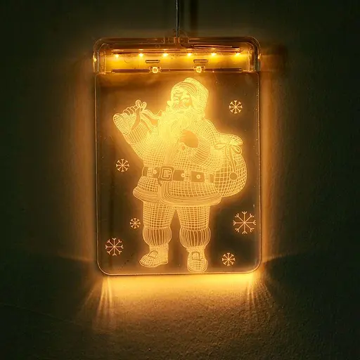 Гірлянда LED Star штора 3D світлодіодна Happy new year - фото 6